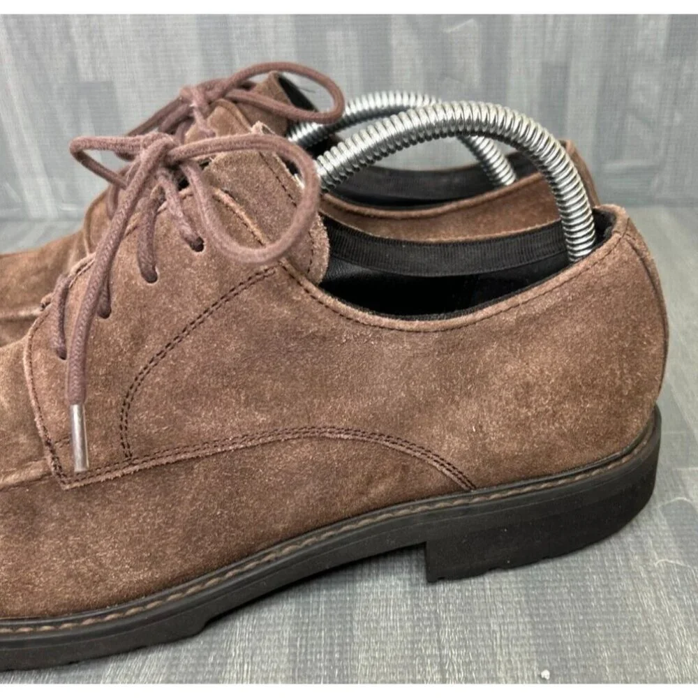Blue Saks Fifth Avenue Oxford Dress Shoes Men's Size 9M Brown